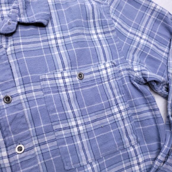 Pacsun Casual Button Up Short Sleeve Shirt Mens Size Extra Small XS Blue White - Picture 4 of 11